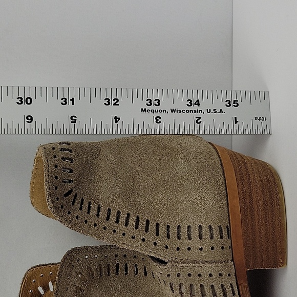 Lucky Brand Bustina Boho Chic Ankle Boot Tan Taupe Size 10 - Picture 10 of 13